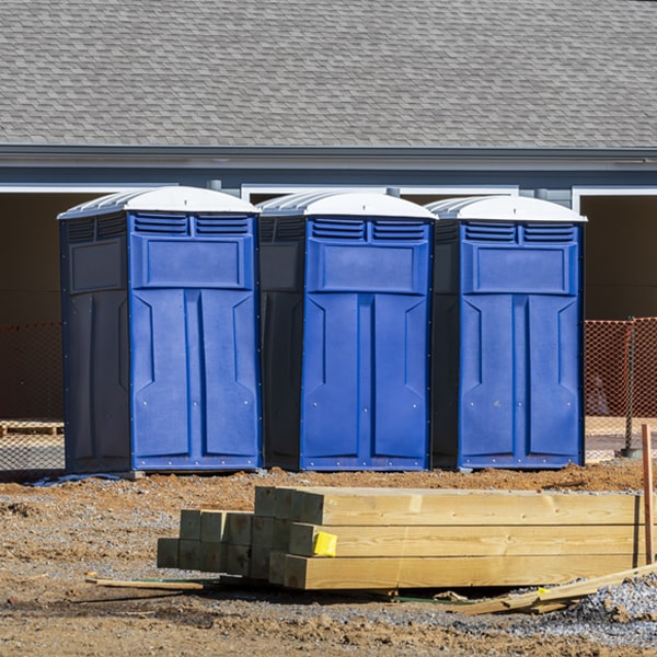 how often are the portable restrooms cleaned and serviced during a rental period in Wadsworth TX